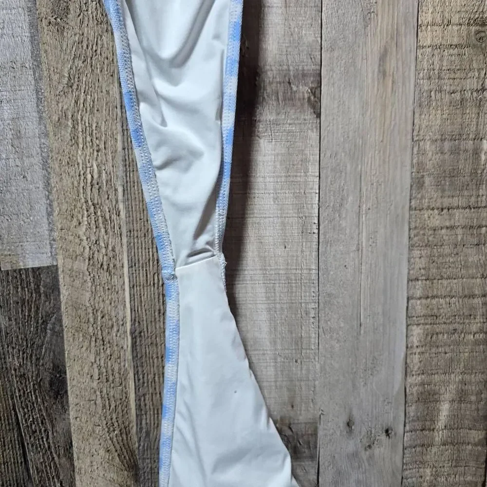 Frankie's Bikinis Blue Gingham Plaid One Piece Swimsuit NWOT XL Coquette Cruise